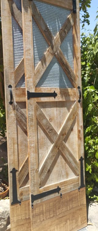 Puerta granero corredera con herrajes