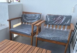 Sillones Madera con cojines a ESTRENAR