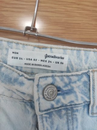 Shorts vaqueros Stradivarius claros Talla S