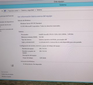 Servidor Fujitsu TX1310 M1 Xeon E3-1226V3