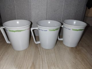 3 Tazas Medidoras Cerámica con Dibujos