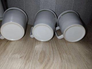 3 Tazas Medidoras Cerámica con Dibujos