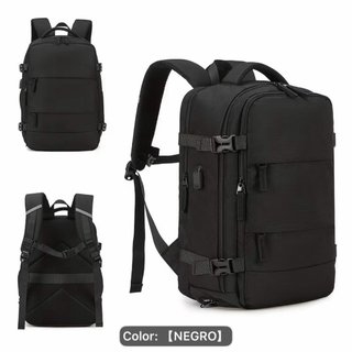 Mochila de viaje negra Nueva