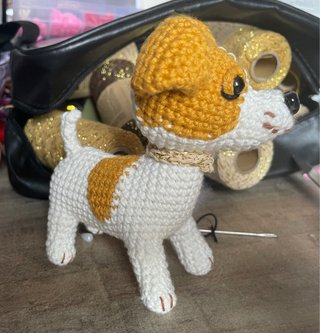 Mascota personalizada a crochet