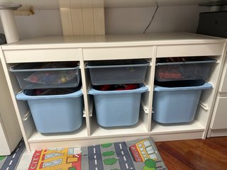 Organizador de juguetes blanco
