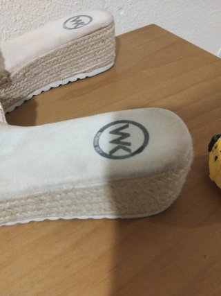 Sandalias de plataforma tejidas mujer