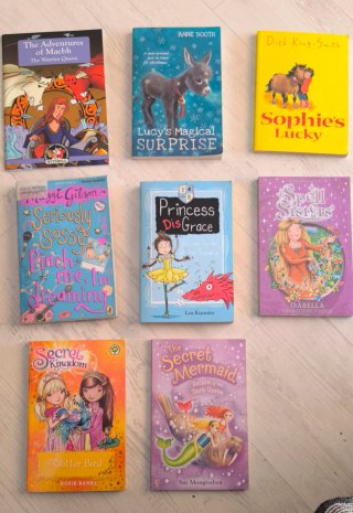Lote de libros en ingles para niñas