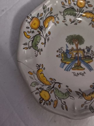 Taza y plato Ruiz de Luna Talavera