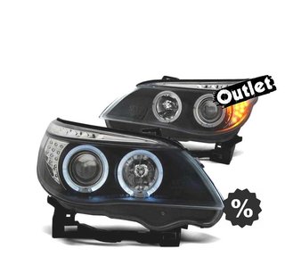 ML FAROS BMW E60 E61 03-07 LED OJOS ANGEL NEGROS R011333C5