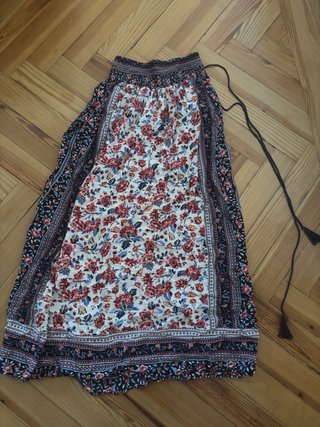 Falda larga estampada
