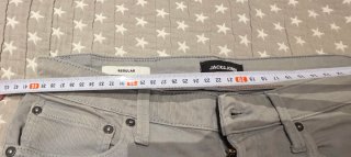 Bermudas vaqueras grises