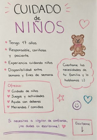 Clases de repaso y cuidado de niños hasta 12 años