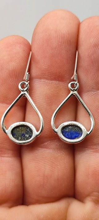 Pendientes de Plata y Lapislázuli.