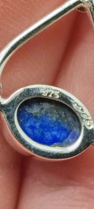 Pendientes de Plata y Lapislázuli.