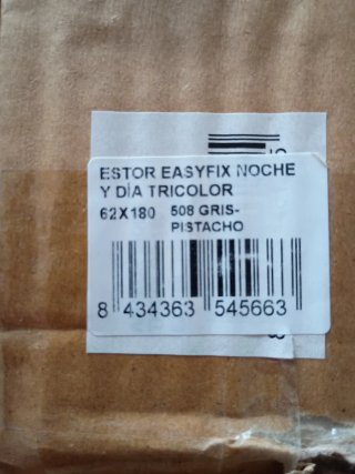 Estor Noche y Día Easyfix 62x180 cm Tricolor
