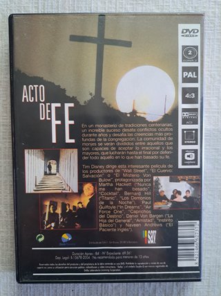 DVD ACTO DE FE