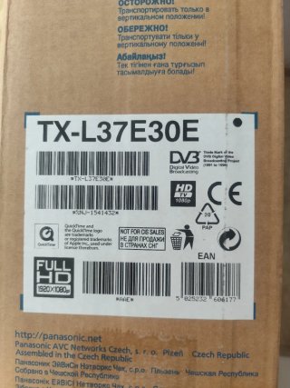 TV Panasonic 37 pulgadas, LED Full HD.
