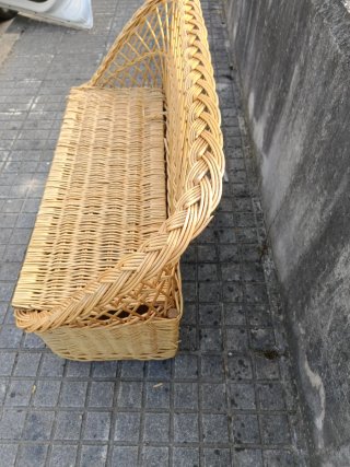 Baúl de bambú y ratán