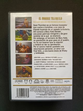 DVD El Hombre Tranquilo (Español)