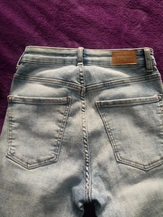 Pantalón vaquero desgastado elatico talla 36