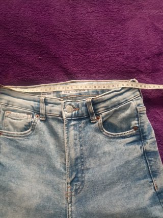Pantalón vaquero desgastado elatico talla 36
