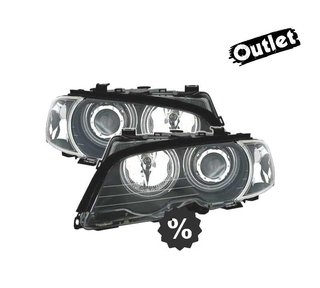 ML FAROS BMW E46 COUPE 99-03 OJOS ANGEL CCFL INTERMITENTES F