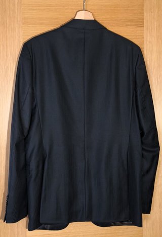 Traje Zara Man Negro Raya T48/40