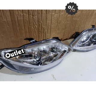 ML FAROS PARA SEAT IBIZA 6J 08-12 LUZ DIURNA FONDO CROMO R14