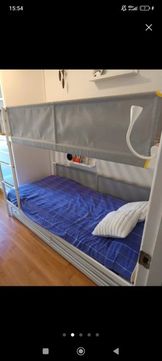 Litera VITVAL Ikea Blanco/Gris Claro