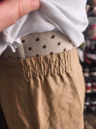 Falda larga Punto Roma beige