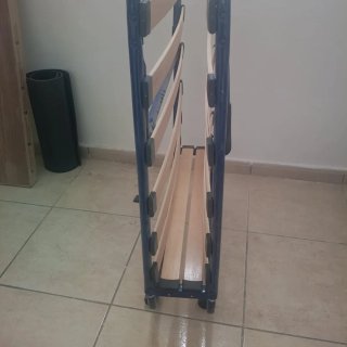 Cama Plegable Metálica y Madera Y colchon