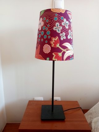 Conjunto 3 candeeiros cónicos estampados