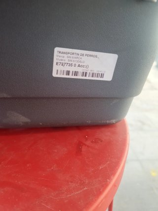 Transportín para mascotas azul y gris