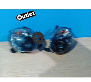 ML FAROS PARA FIAT 500 07-15 LUZ DIURNA TFL FONDO NEGRO R148