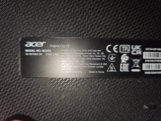 Portátil Acer Aspire Go 15 Negro/Gris