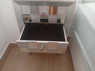 Conjunto Dormitorio: Cabecero, 2 Mesillas, Cómoda