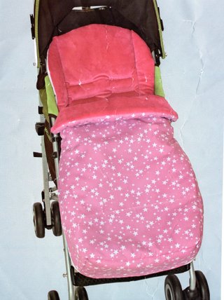 Saco polar para silla de paseo estrellas