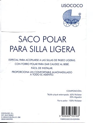 Saco polar para silla de paseo estrellas