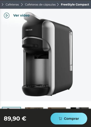 ✅️ Cafetera Cápsulas Freestyle Compact