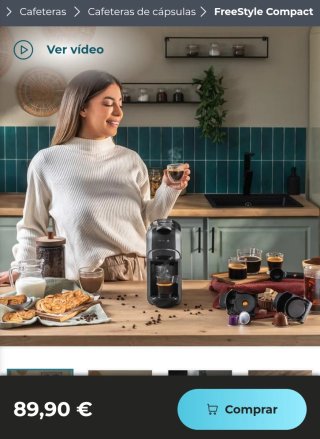 ✅️ Cafetera Cápsulas Freestyle Compact
