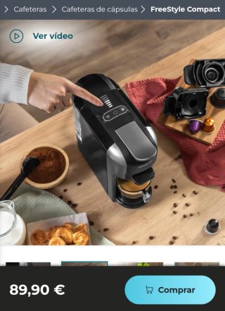 ✅️ Cafetera Cápsulas Freestyle Compact