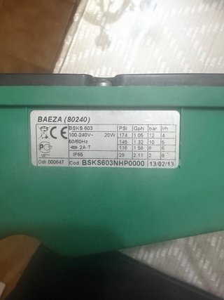 Bomba Dosificadora BSA Verde