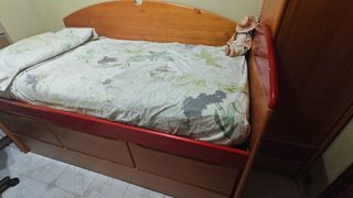 Dormitorio completo juvenil madera maciza