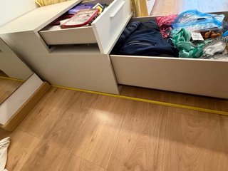 Cama nido con cajoneras blanca