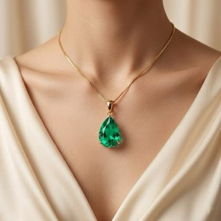 Collar  gota Esmeralda Nano – Edición Limitada