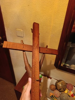 Crucifijo Madera Arte Africano