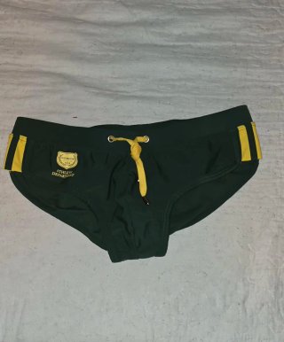 Bañador hombre verde y amarillo