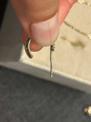 Pendientes plata chapado oro con circonitas