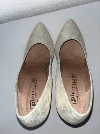 Tacones Salón Talla 39 Plateados