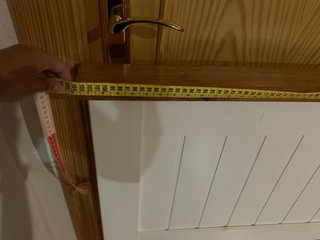 Cabecero de cama de madera blanco